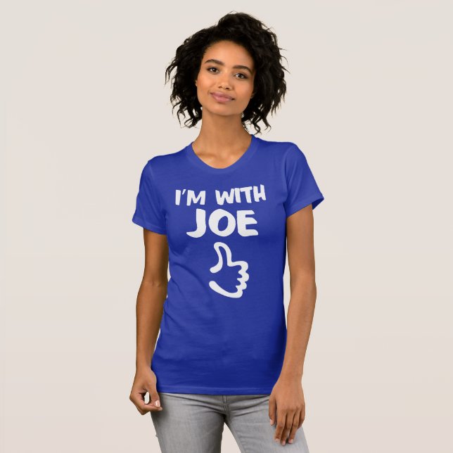 Camiseta Eu sou com as mulheres de Joe - de Lapis (Frente Completa)