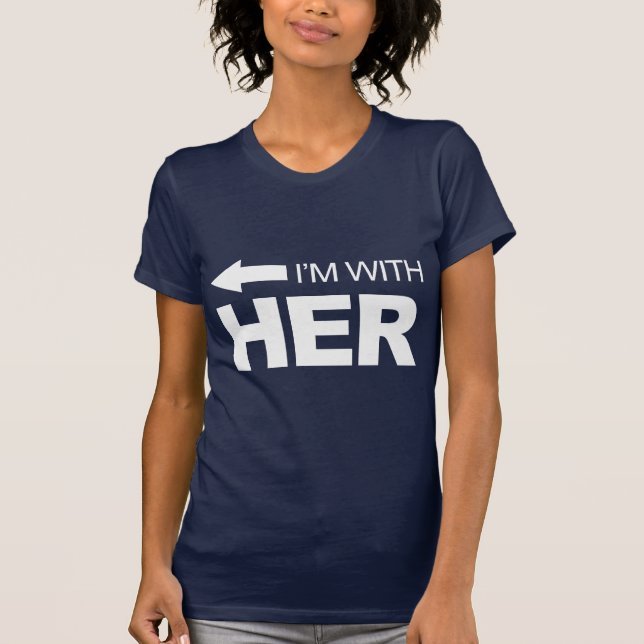 Camiseta Eu sou com ela (esquerdo) - .png (Frente)