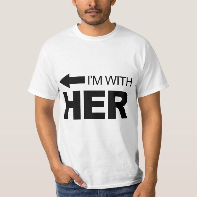 Camiseta Eu sou com ela (saiu) (Frente)