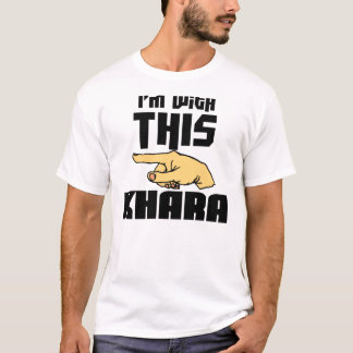 Camiseta Eu sou com este Khara