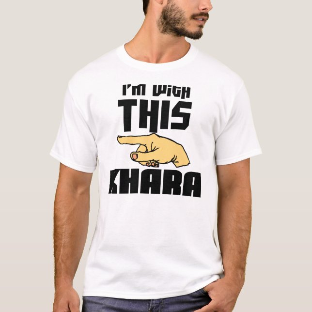 Camiseta Eu sou com este Khara (Frente)