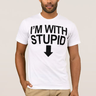 Camiseta Eu sou com estúpido --> t-shirt