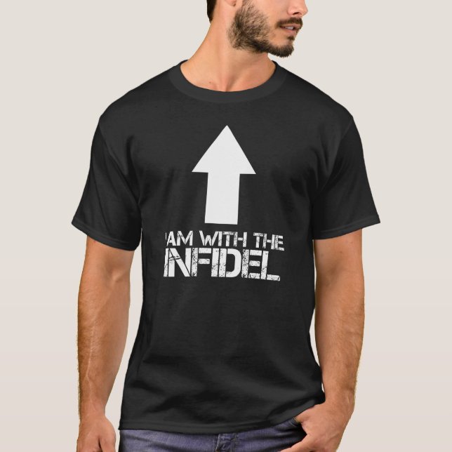 CAMISETA EU SOU COM O INFIEL (Frente)