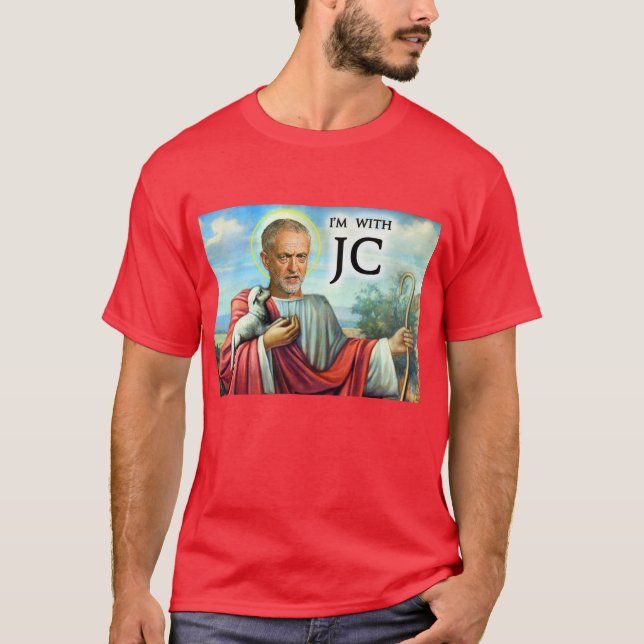 Camiseta Eu sou com o T dos homens de JC (Frente)
