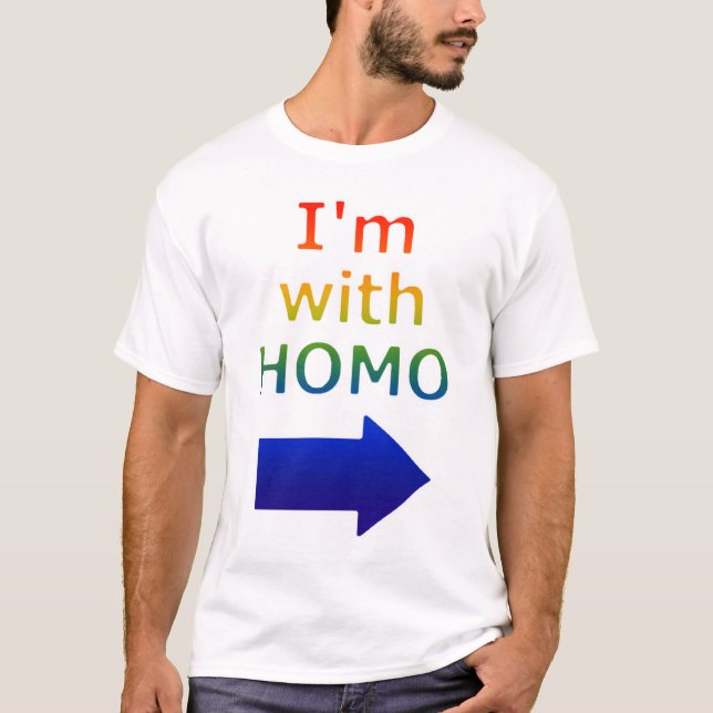 Camiseta "Eu sou com o t-shirt do HOMO" (Frente)