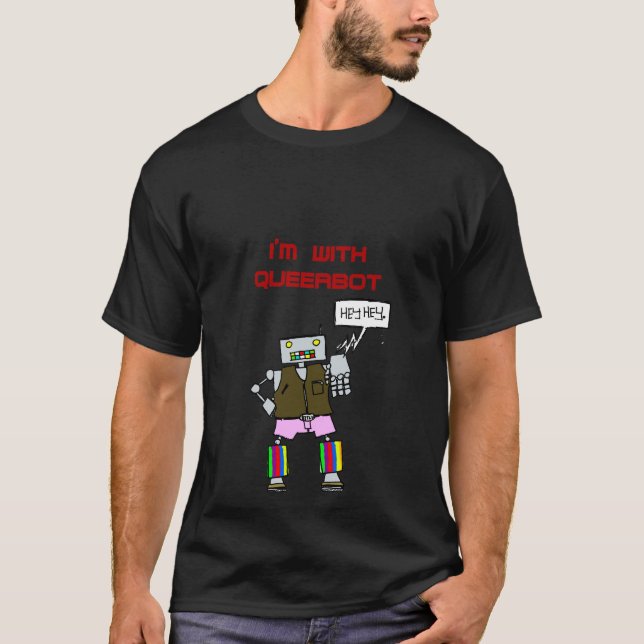 Camiseta Eu sou com Queerbot (Frente)