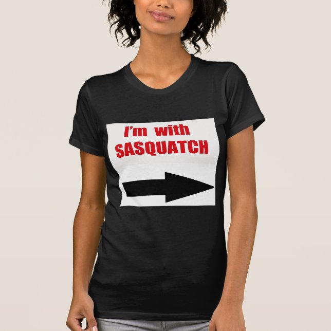 Camiseta Eu sou com sasquatch (Frente)