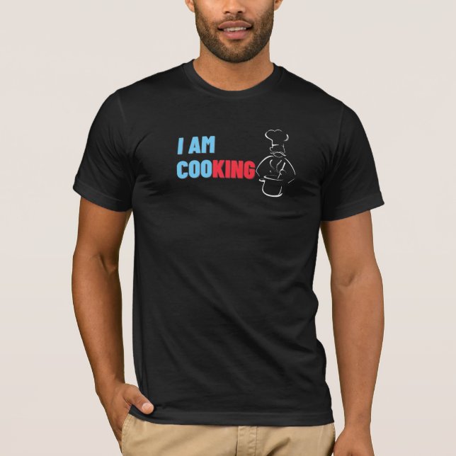 Camiseta Eu Sou Cozinhar Kitchen King Engraçado Chef Cook 2 (Frente)