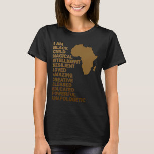 Camiseta Eu Sou Criança Negra Mágico Mês da História Negra
