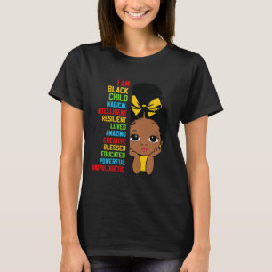 Camiseta Eu Sou Criança Negra Mês da História Afro-American
