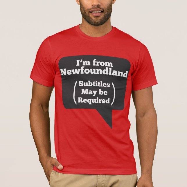 Camiseta Eu sou de Terra Nova (os subtítulos podem ser (Frente)