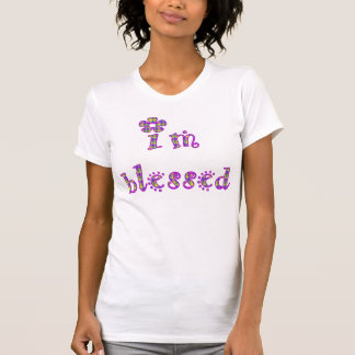 Camiseta Eu sou design abençoado da xadrez