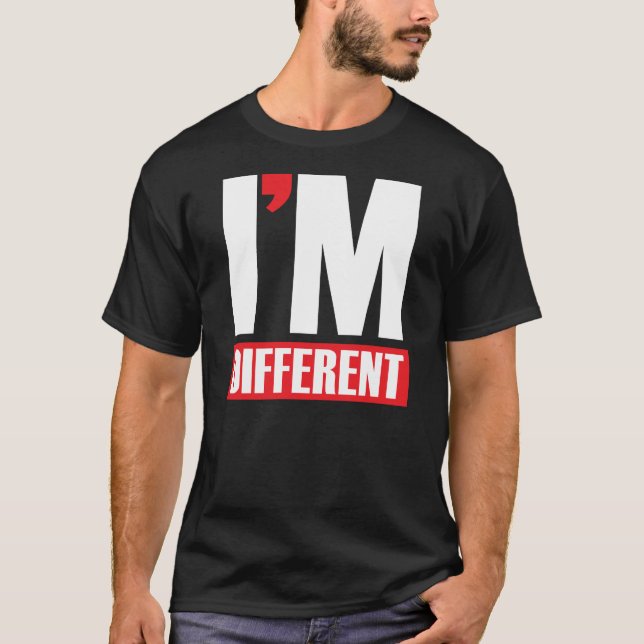 Camiseta Eu sou diferente (Frente)