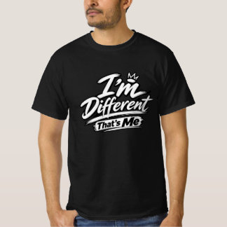 Camiseta Eu Sou Diferente, Sou Eu | Tipografia Úni