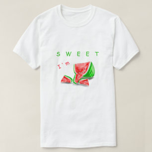 Camiseta Eu sou doce - melancia - como-me
