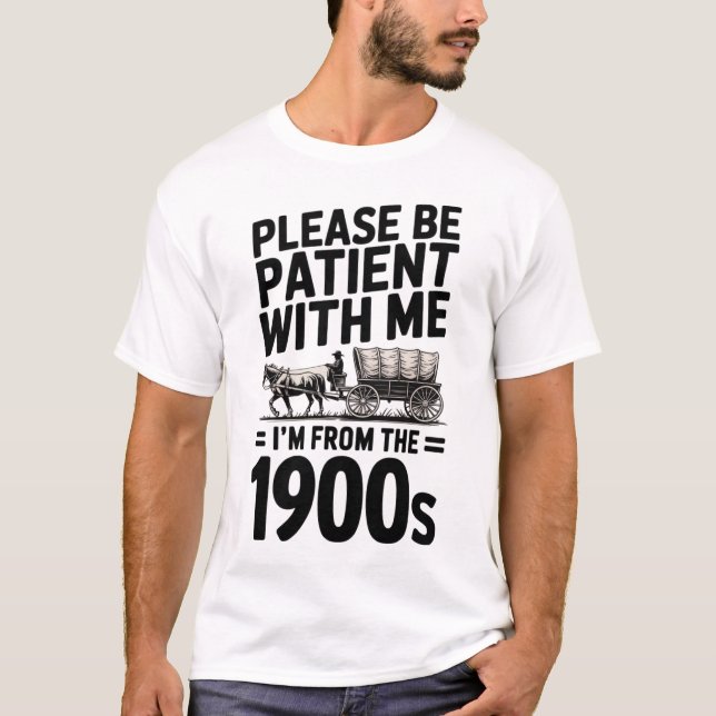 Camiseta Eu sou dos anos 1900 - Feliz Natal dos anos 1900 (Frente)