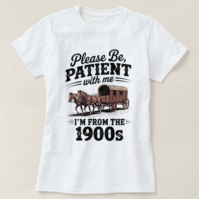 Camiseta Eu sou dos anos 1900 - Feliz Natal dos anos 1900 (Frente do Design)
