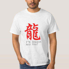 Camiseta Eu sou Dragão Chinês de Ano Novo Tee
