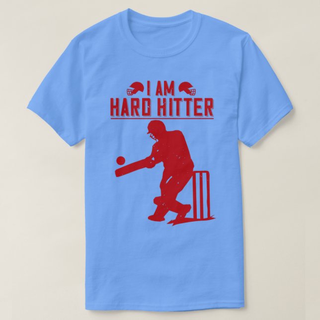 Camiseta Eu sou duro a bater no Cricket Lover (Frente do Design)