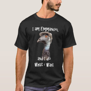 Camiseta Eu Sou Emmanuel E Faço O Que Quero Com O Gráfico V