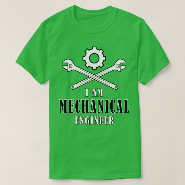Camiseta Eu sou Engenheiro Mecânico (Frente do Design)