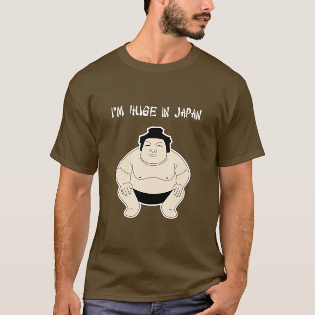 Camiseta Eu sou enorme em Japão (Frente)