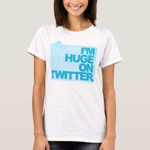 Camiseta Eu sou enorme no Twitter - o T das mulheres