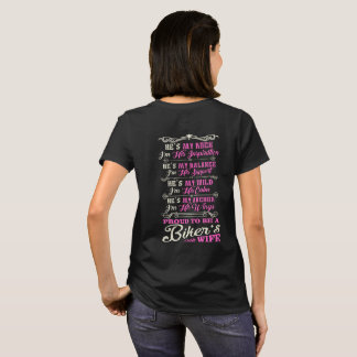 Camiseta Eu sou esposa orgulhosa do motociclista