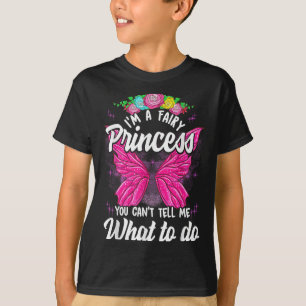Camiseta Eu Sou Fada Princesa Você Não Pode Me Dizer O Que