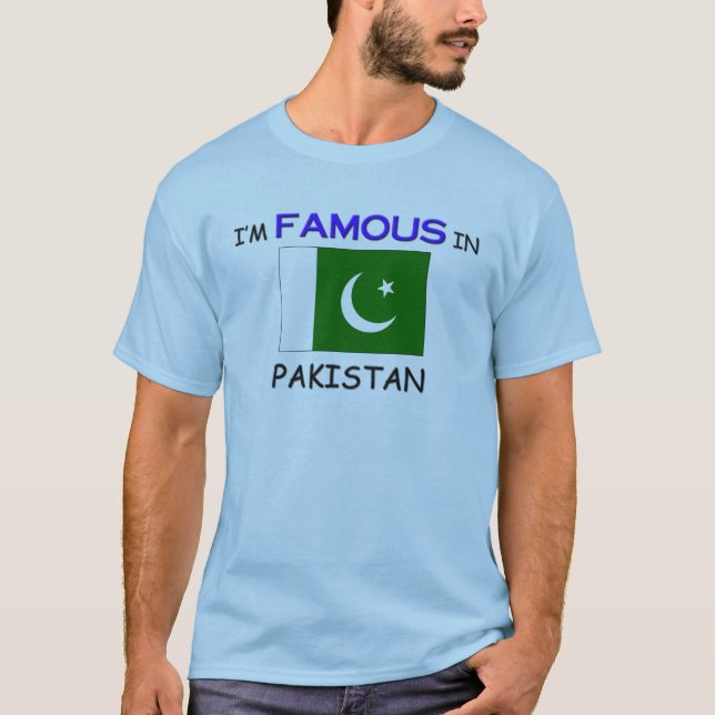 Camiseta Eu sou famoso em PAQUISTÃO (Frente)