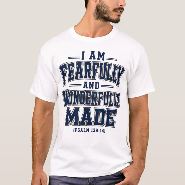 Camiseta Eu Sou Feito com Medo e Maravilhosamente (Frente)