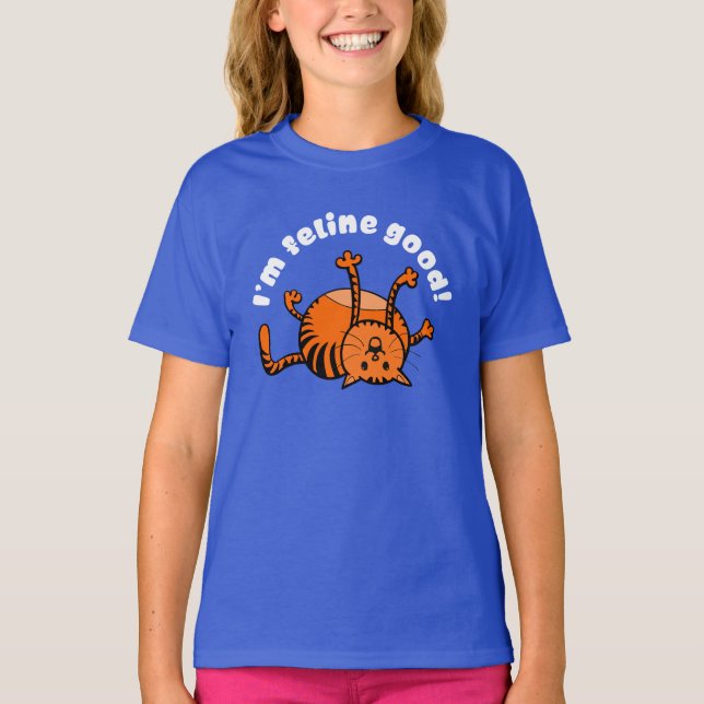 Camiseta Eu sou felino bom (Frente)