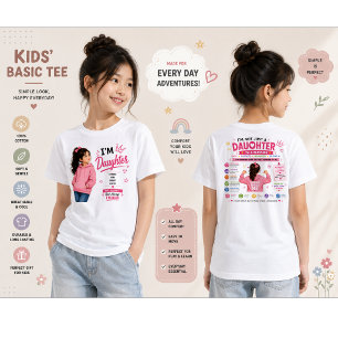 Camiseta Eu Sou Filha Design Presente para Filha