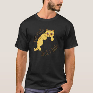 Camiseta Eu Sou Fofo Mas Eu Mordo   Gato