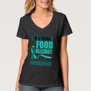 Camiseta Eu sou Forte, Alergia Comida Conscientista Comendo