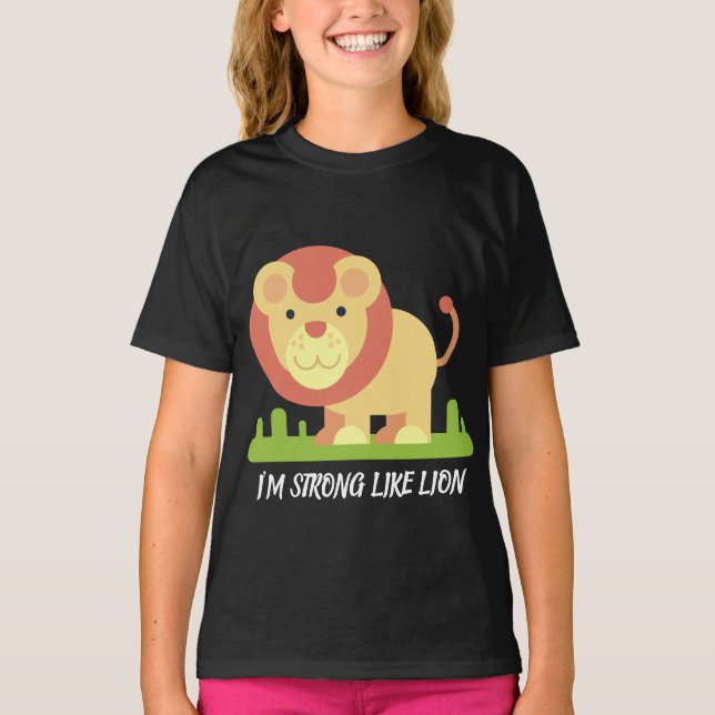 CAMISETA EU SOU FORTE COMO O LION (Frente)