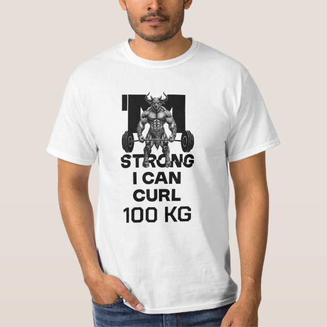 Camiseta Eu Sou Forte - Eu Posso Curvar (Frente)
