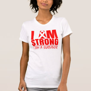 Camiseta Eu sou forte - eu sou um sobrevivente - afago a