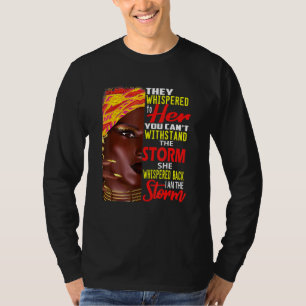Camiseta Eu Sou Forte Mulheres Africanas Eu Sou A Tempestad