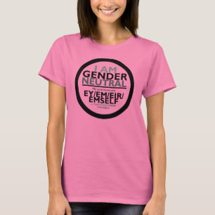 Camiseta Eu sou género Neutal (pronomes/eles de Ey os