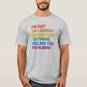 Camiseta Eu sou GLBT que eu sou HUMANO