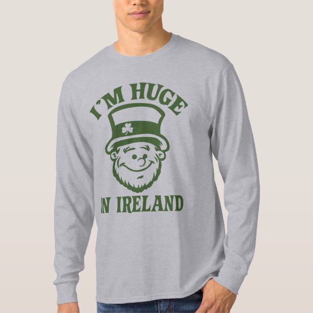 Camiseta Eu sou grande na dieta da Irlanda (Frente)