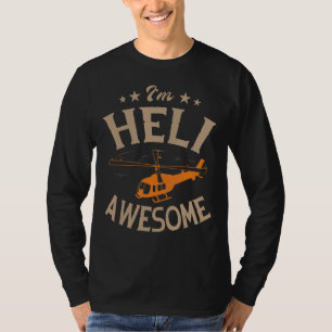 Camiseta Eu sou Heli Awincrível Piloto Aviator Aviator Heli