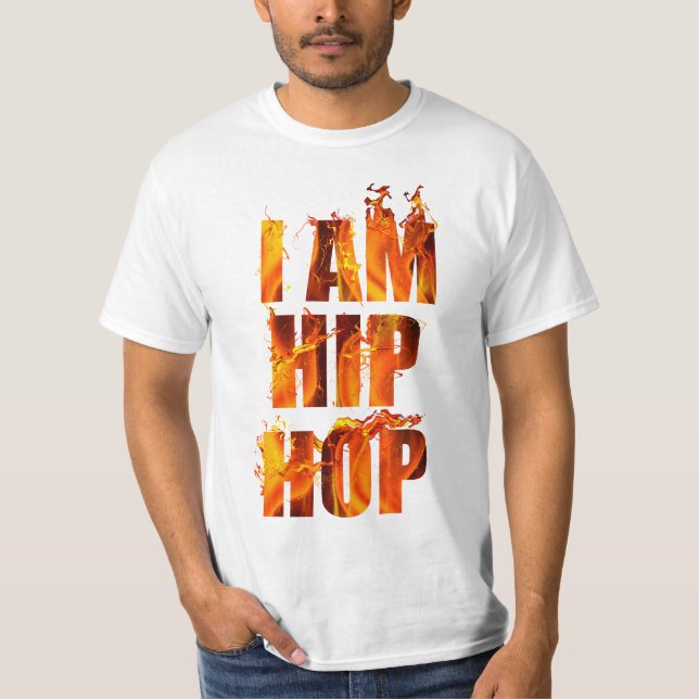 Camiseta Eu sou Hip Hop de ardência (Frente)