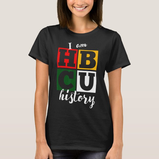 Camiseta Eu Sou História Hbcu - Mês da História Negra (Frente)