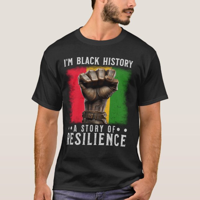 Camiseta Eu sou História Negra (Frente)