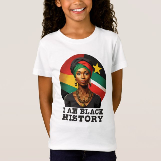 Camiseta Eu sou História Negra (Frente)