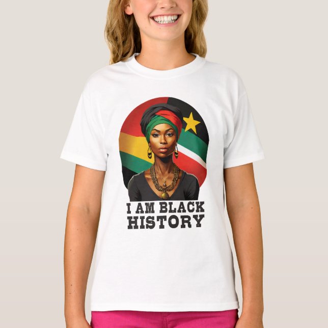 Camiseta Eu sou História Negra (Frente)