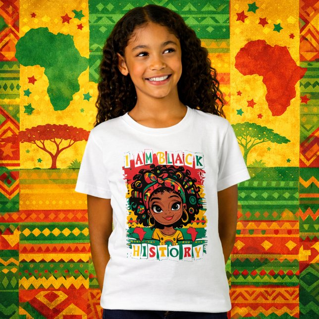 Camiseta Eu Sou História Negra (Criador carregado)