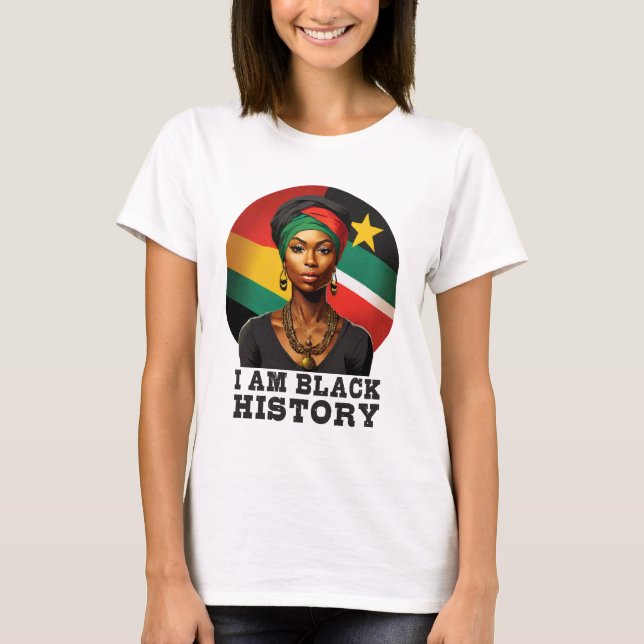 Camiseta Eu sou História Negra (Frente)